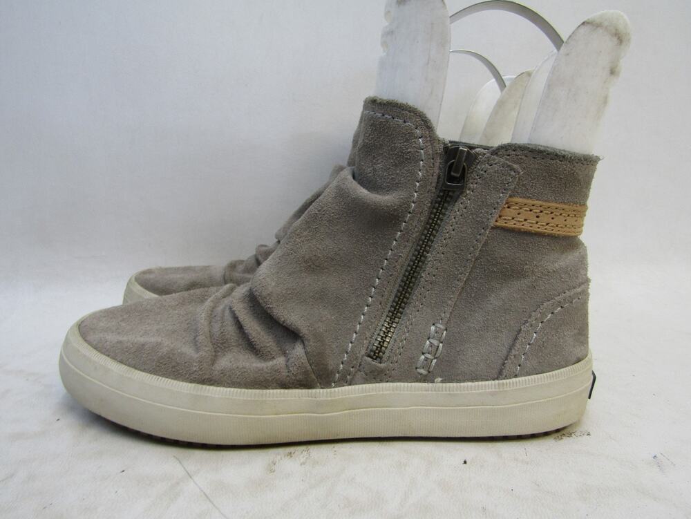 Sperry Top Sider Womens Size 7.5 M Gray Suede Zip Ankle Fashion Boots Bootie